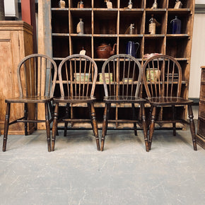 Vintage Ercol Windsor Chairs - Set of Four