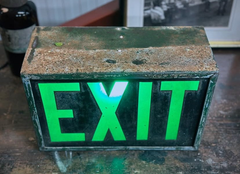 Vintage Exit Lamp