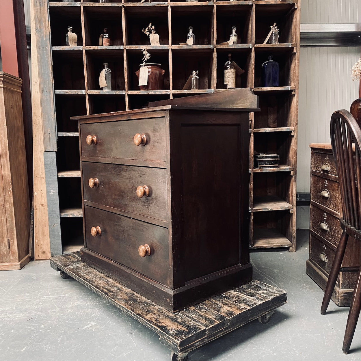 Victorian Pine Chest Of Drawers
