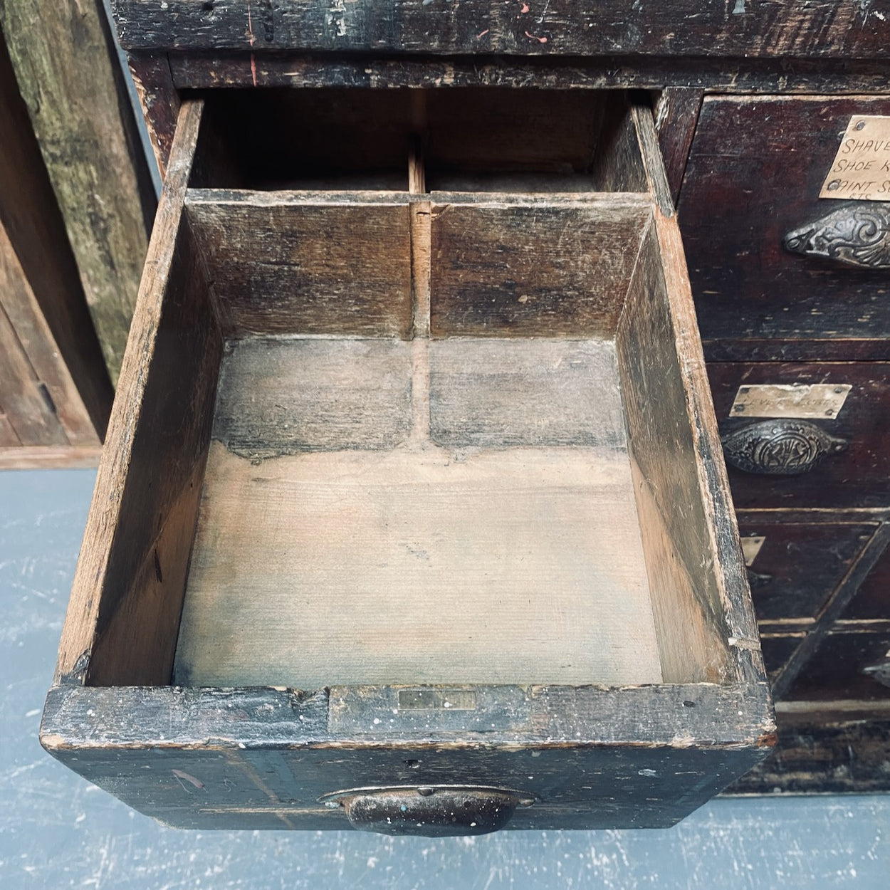 Victorian Ironmongers Shop counter Circa 1890–1910