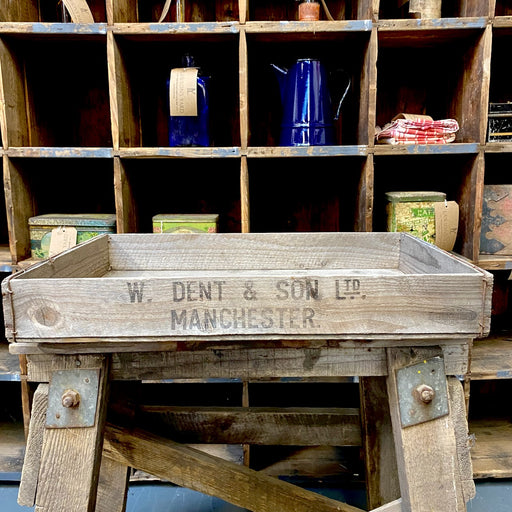 Vintage Wooden Box With Typography