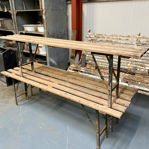 Rustic Vintage Folding Benches