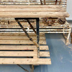 Rustic Vintage Folding Benches