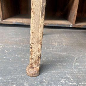 Industrial Cast Iron Side Table