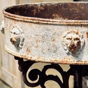Victorian Cast Iron Planter On Ornate Stand