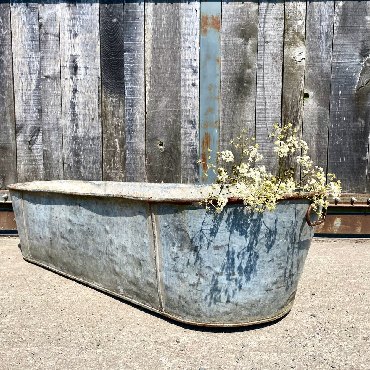 Vintage Galvanised Bath