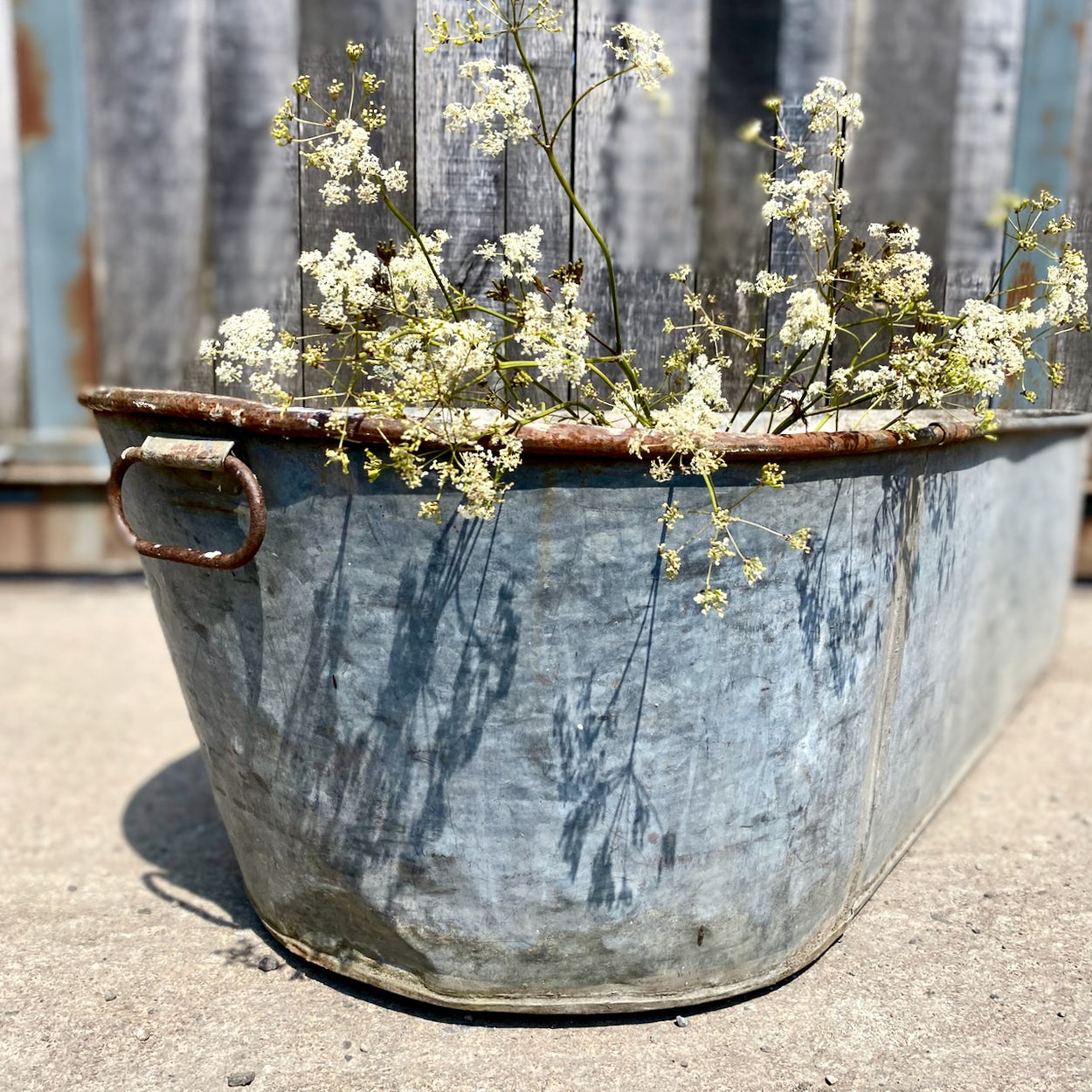 Vintage Galvanised Bath