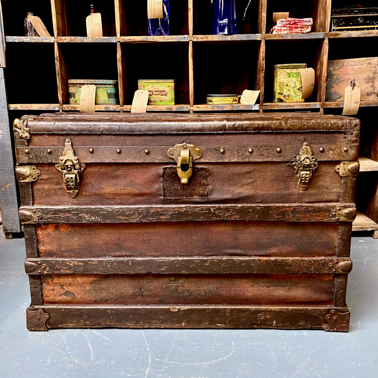 Antique Linen Trunk