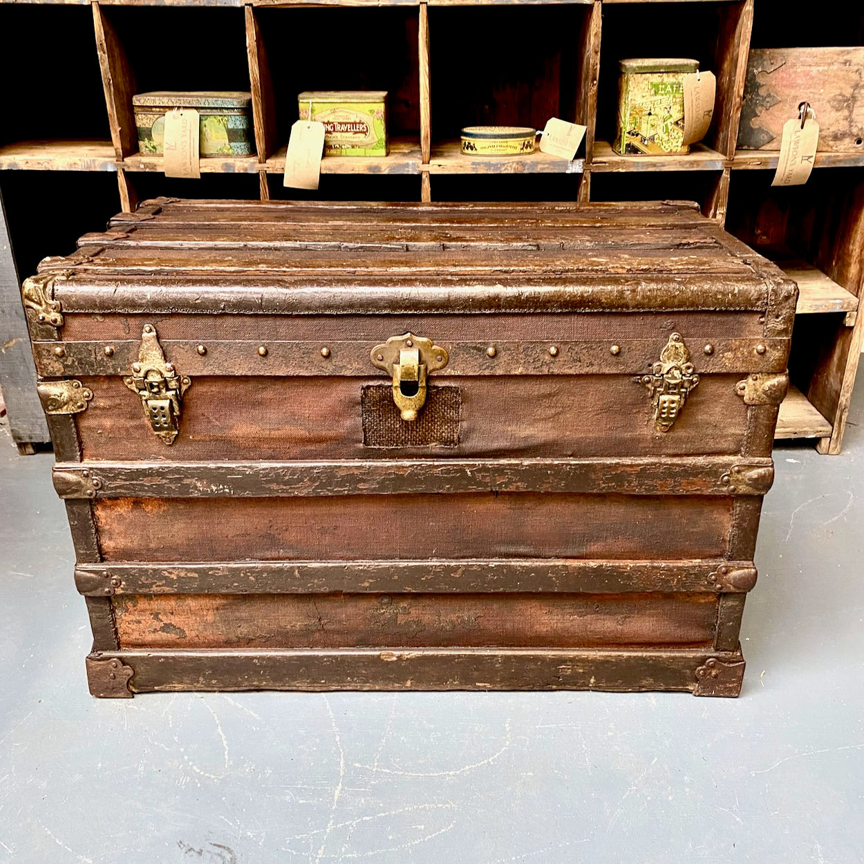 Antique Linen Trunk