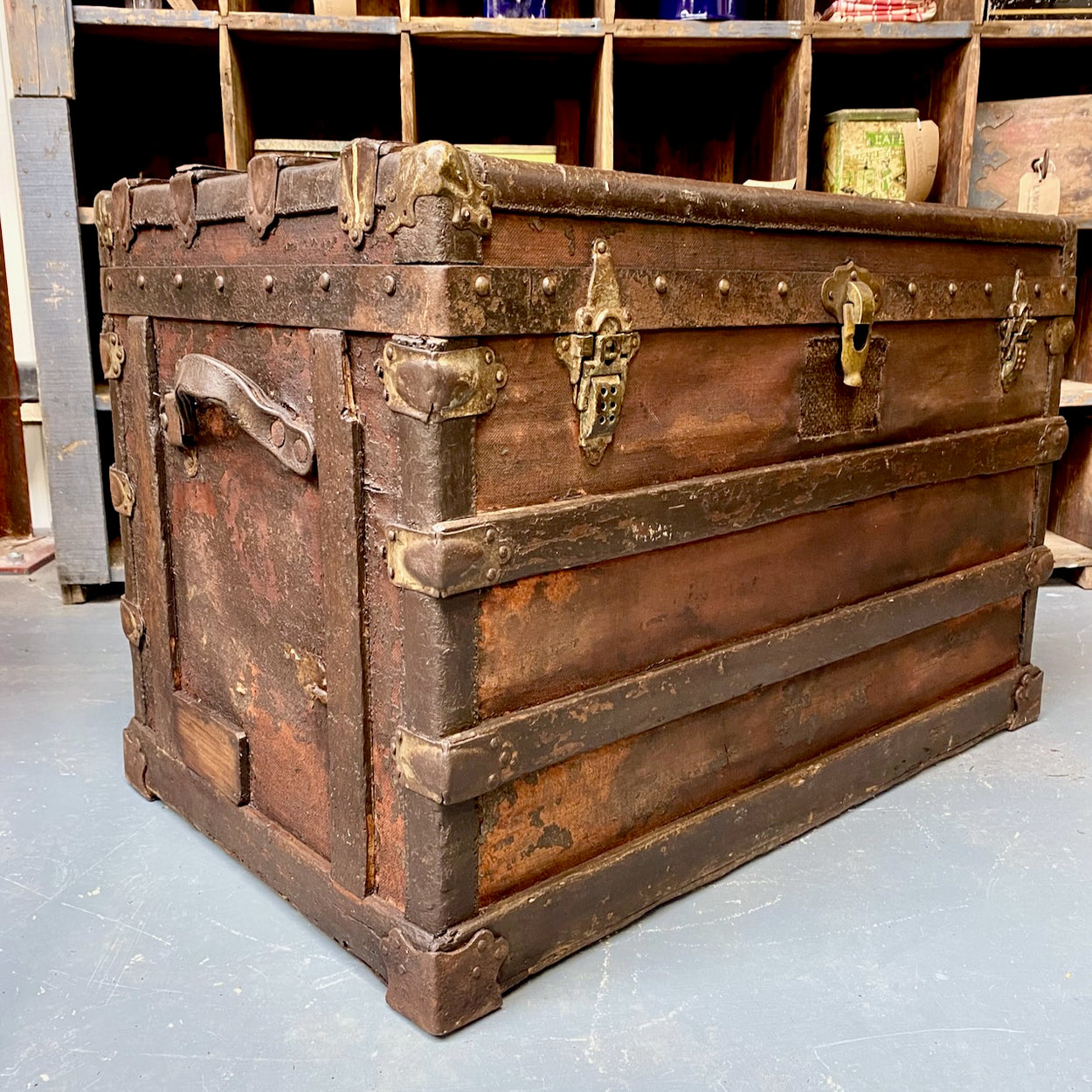 Antique Linen Trunk