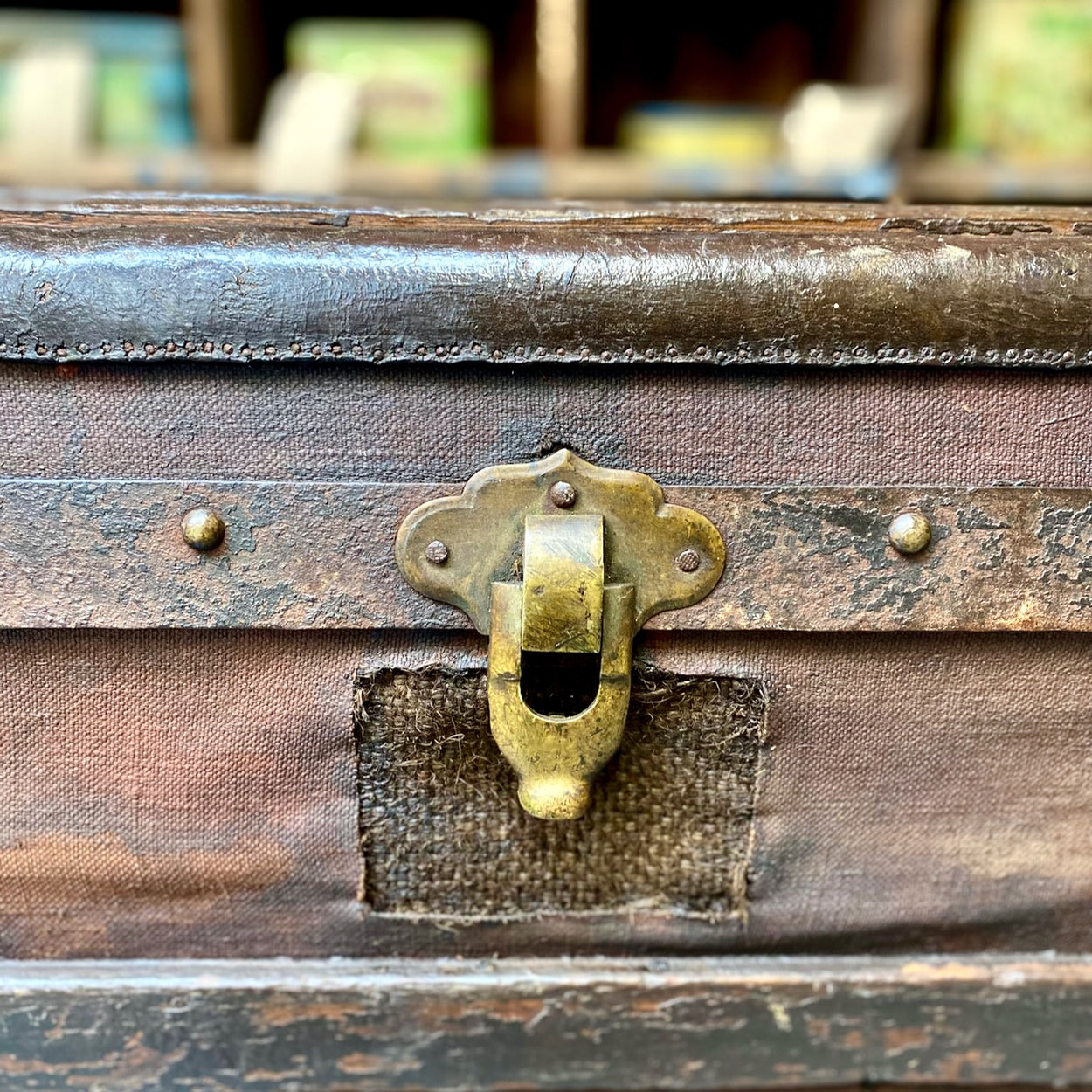 Antique Linen Trunk