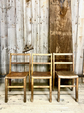 Reclaimed Vintage School Chairs