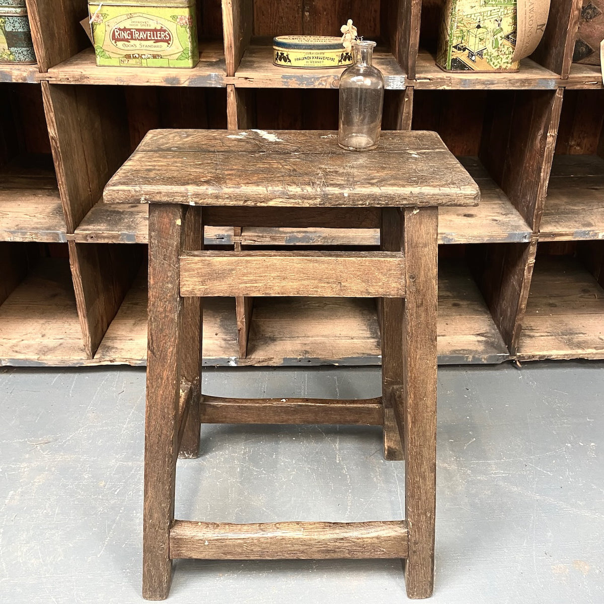 Vintage Oak Stool — Lawson's Yard LTD