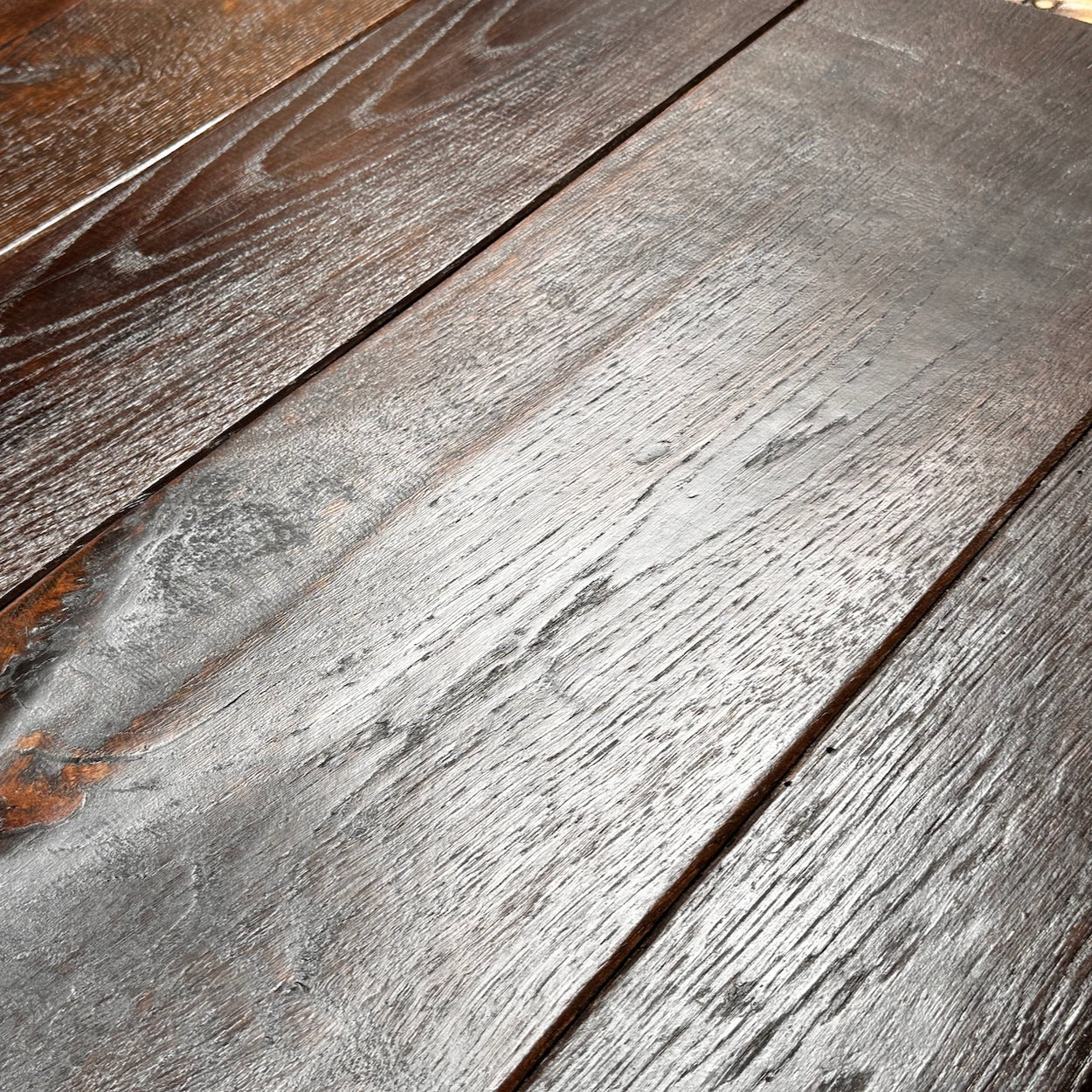 Reclaimed Dark Oak Floorboards