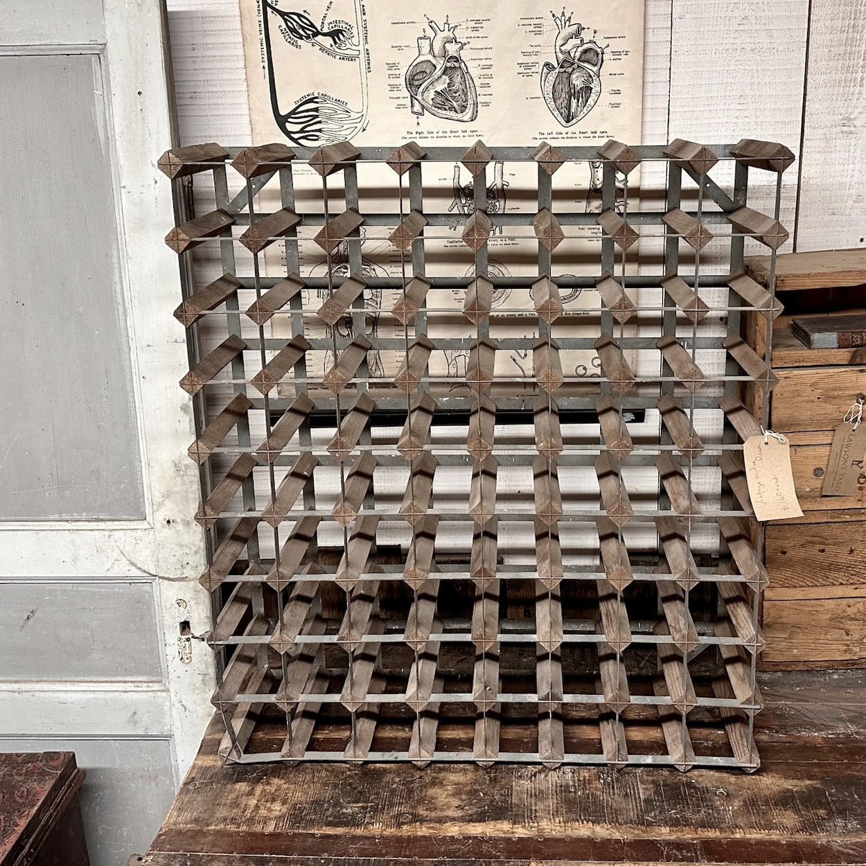 Vintage Rustic Wine Rack — Lawson's Yard LTD