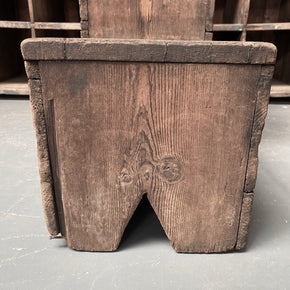 Antique Scratch Built Wooden Mill Step