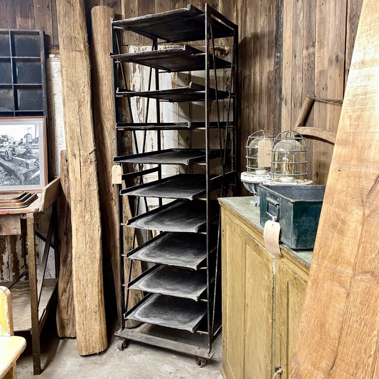 Antique French Bakers Trolley