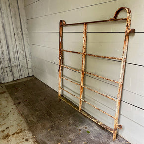Antique Wrought Iron Estate Gate With Original Paint