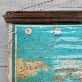 Vintage Bartholomew World Wall Map