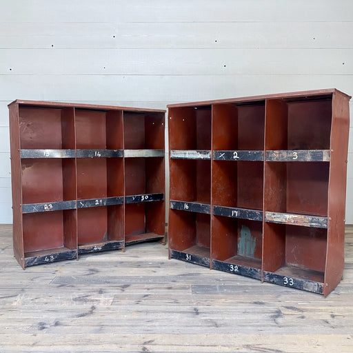 Vintage Factory Metal Pigeon Holes