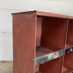 Vintage Factory Metal Pigeon Holes