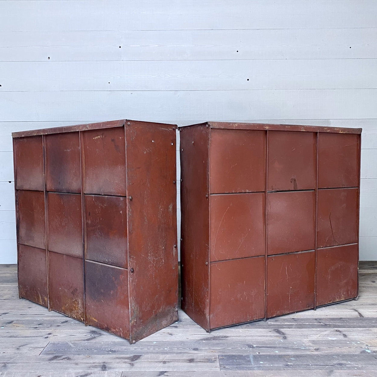 Vintage Factory Metal Pigeon Holes