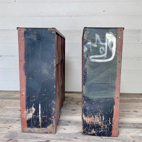 Vintage Factory Metal Pigeon Holes
