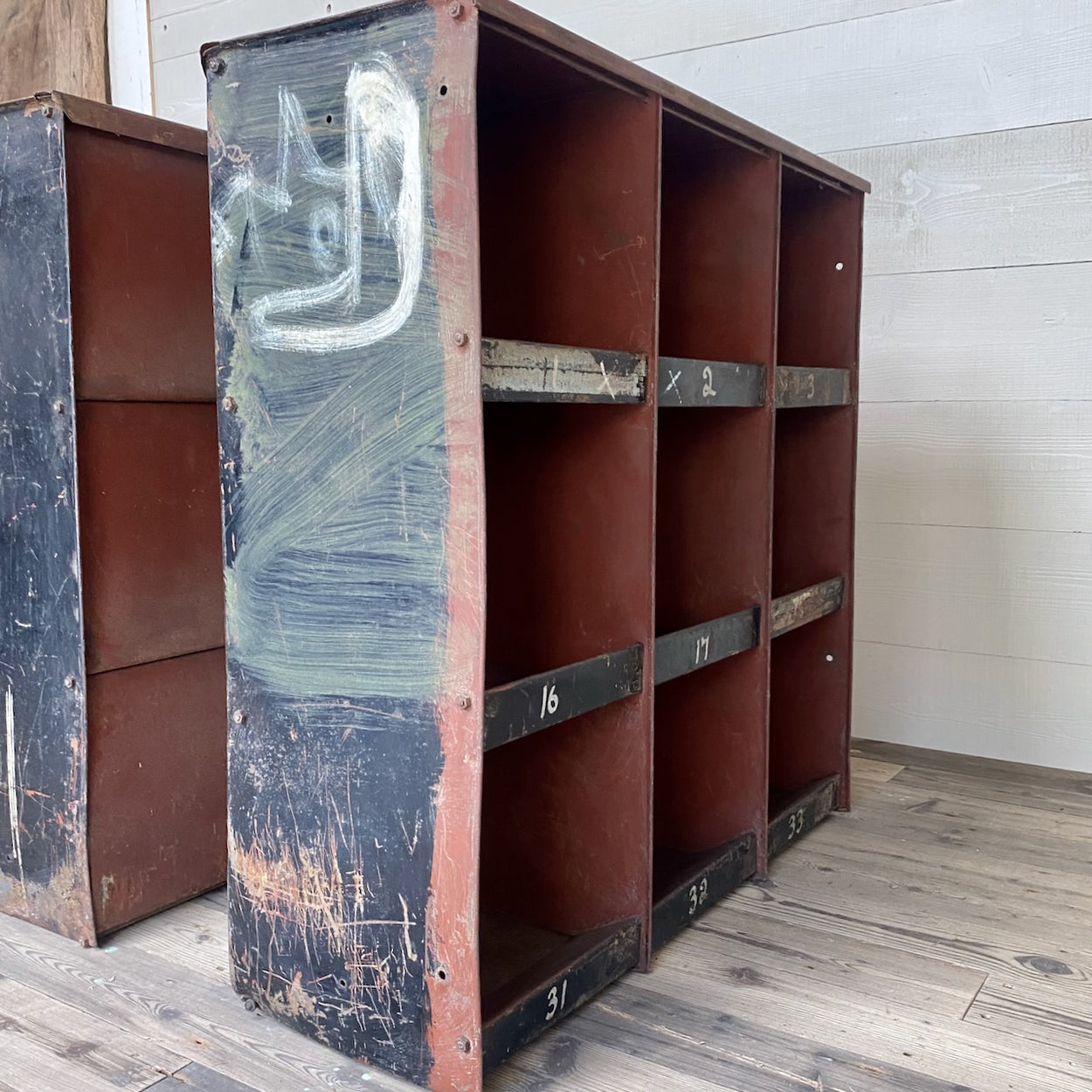 Vintage Factory Metal Pigeon Holes