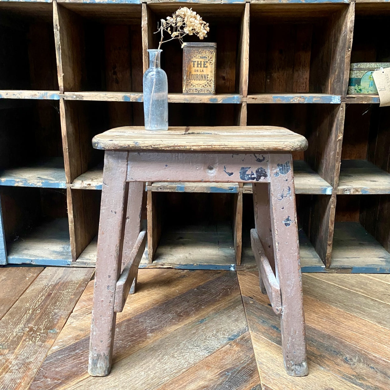 Antique Pine Stool