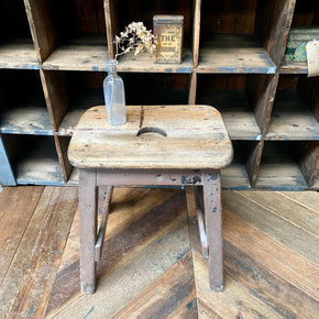 Antique Pine Stool