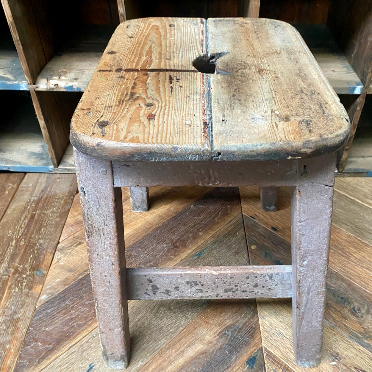Antique Pine Stool