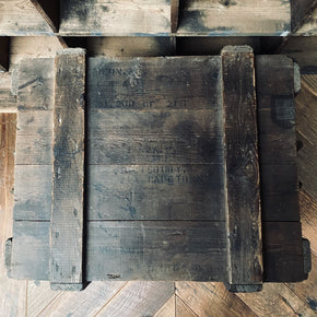 Vintage Pine Military Storage Crate With Twin Rope Handles