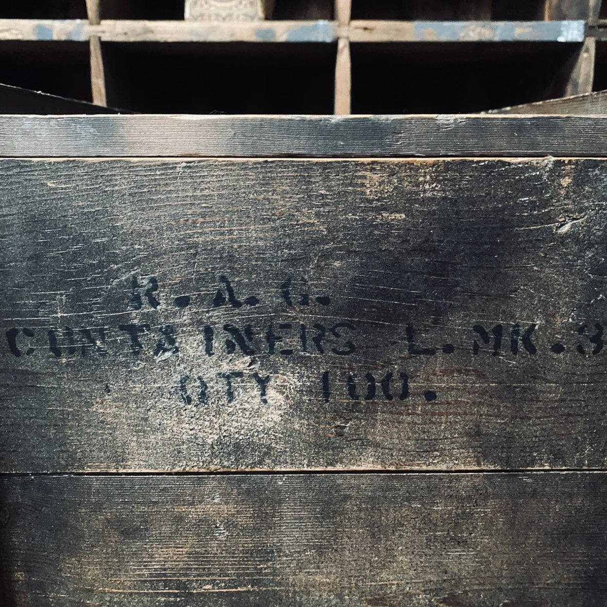 Vintage Pine Military Storage Crate With Twin Rope Handles