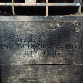 Vintage Pine Military Storage Crate With Twin Rope Handles