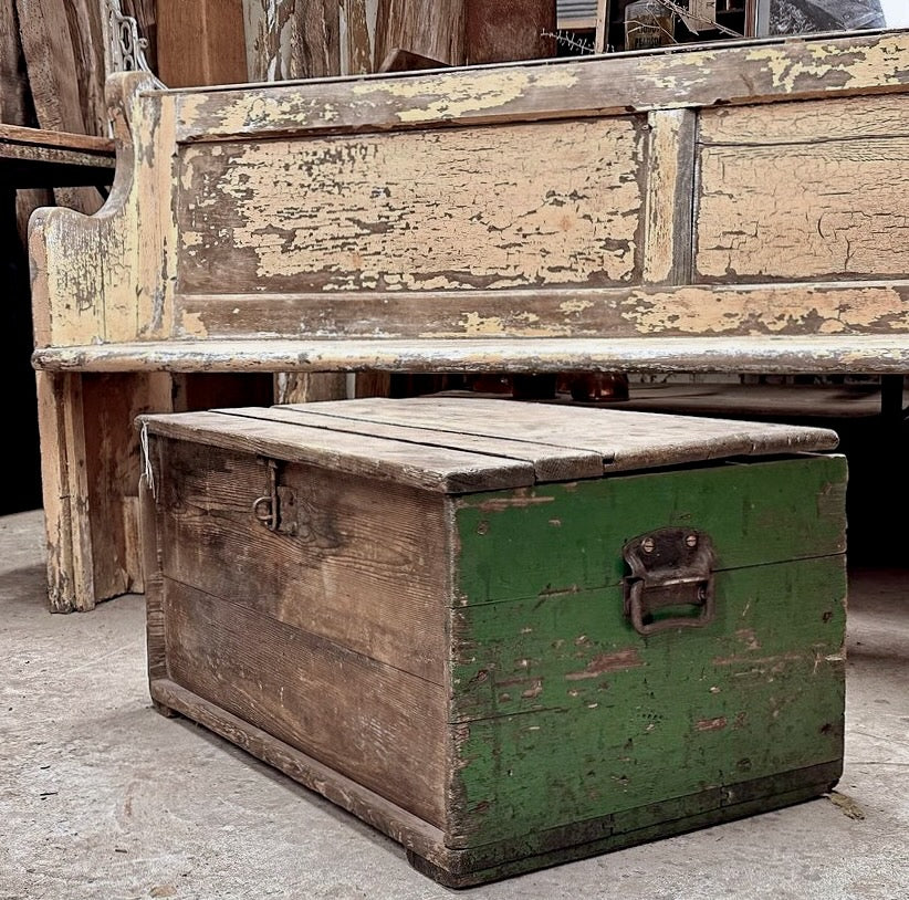 Vintage Wooden Blacksmiths Box/trunk