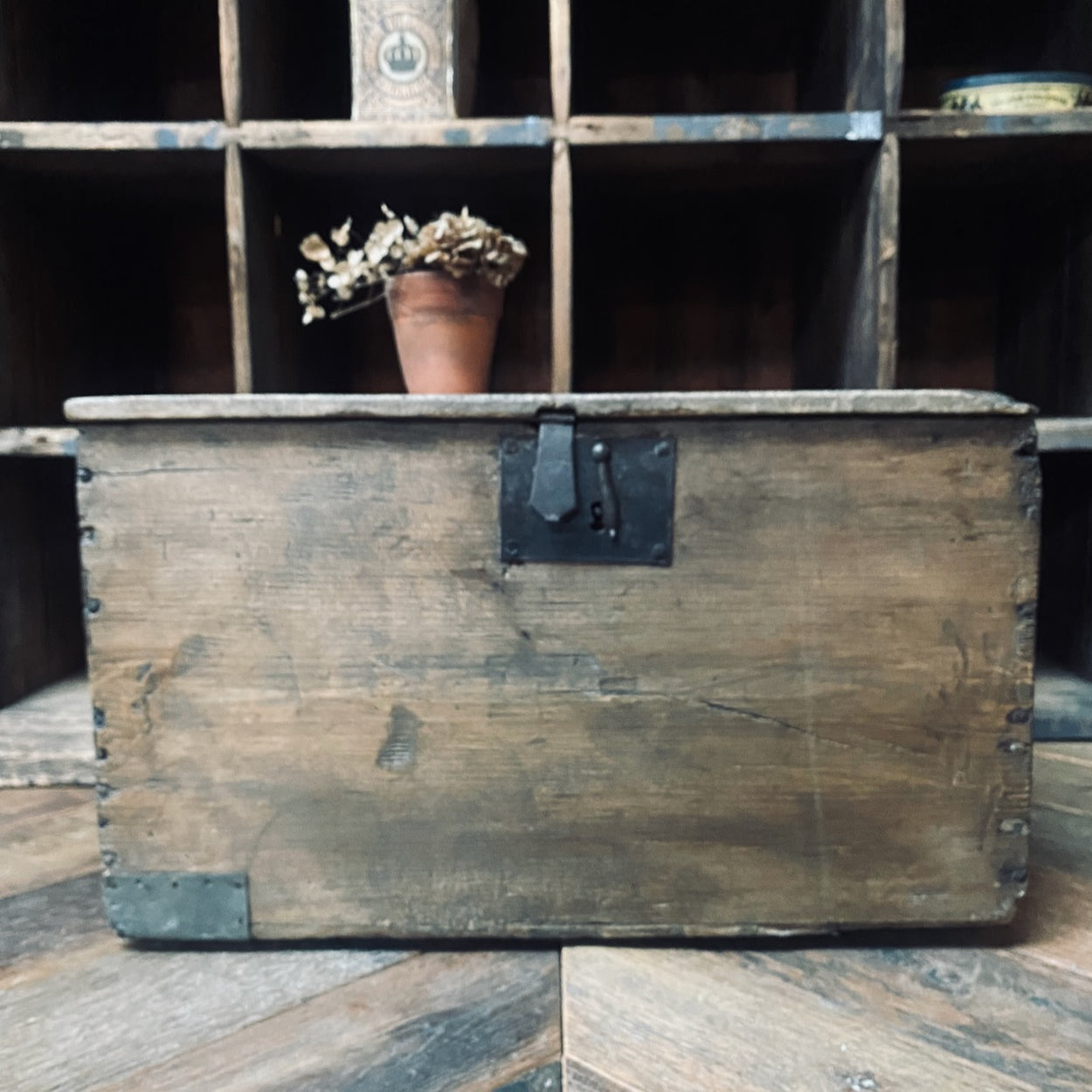 Antique Wooden Storage Chest