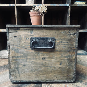 Antique Wooden Storage Chest
