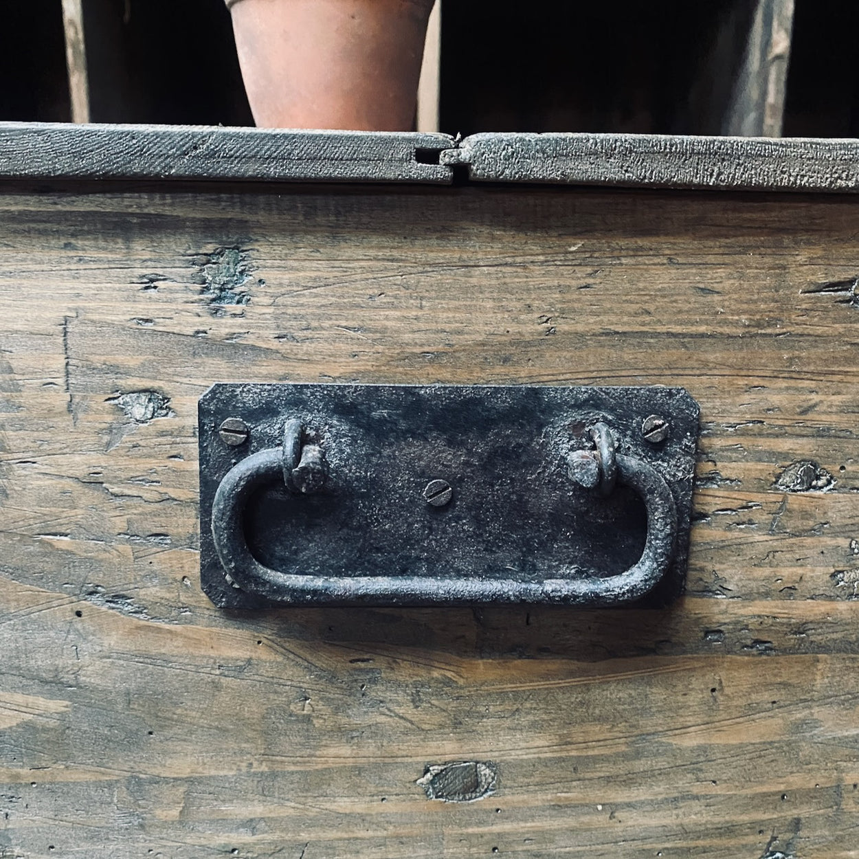 Antique Wooden Storage Chest