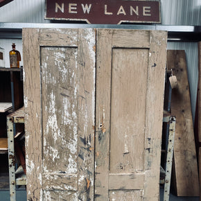 Pair Of Pretty French Vintage Shutters/Cupboard Doors
