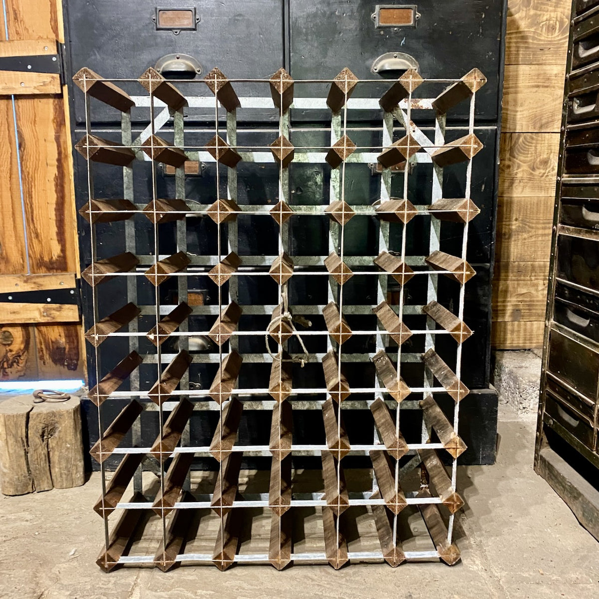 Vintage Rustic Wine Rack 1 — Lawson's Yard LTD