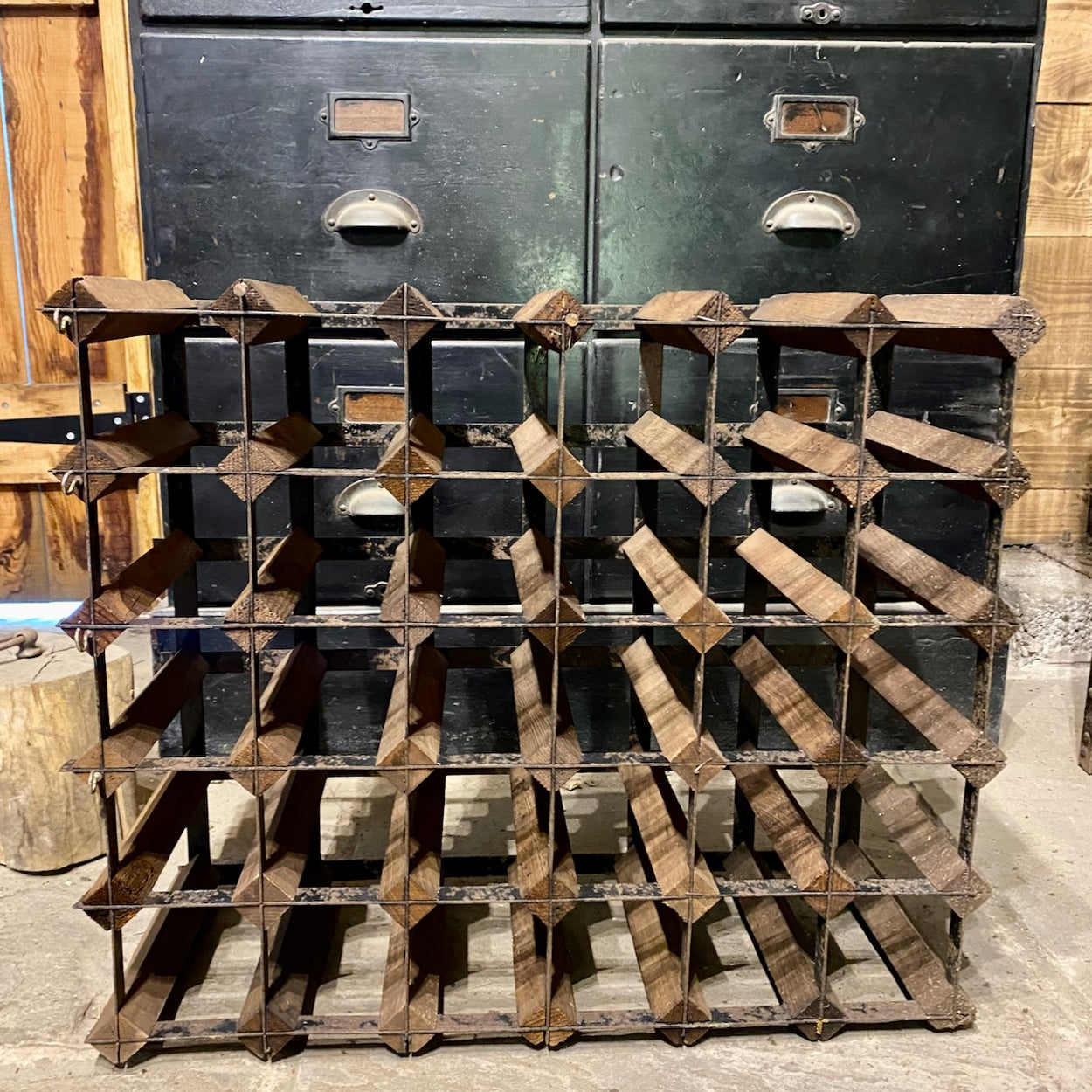 Vintage Rustic Wine Rack 5 A