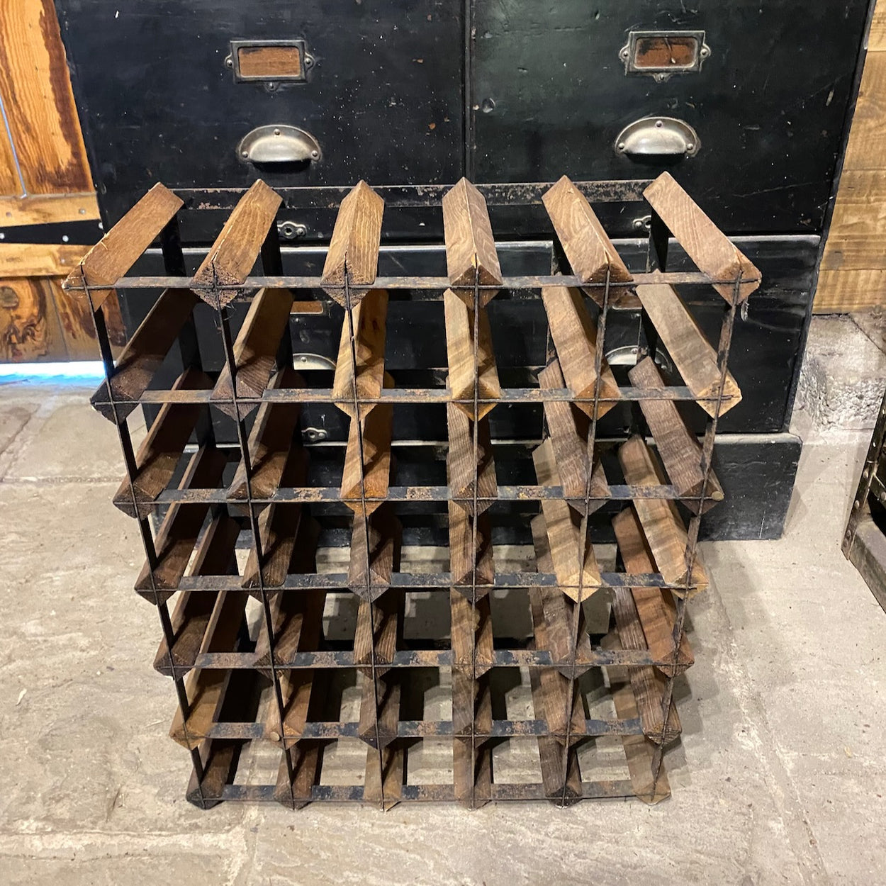Vintage Rustic Wine Rack 5 C