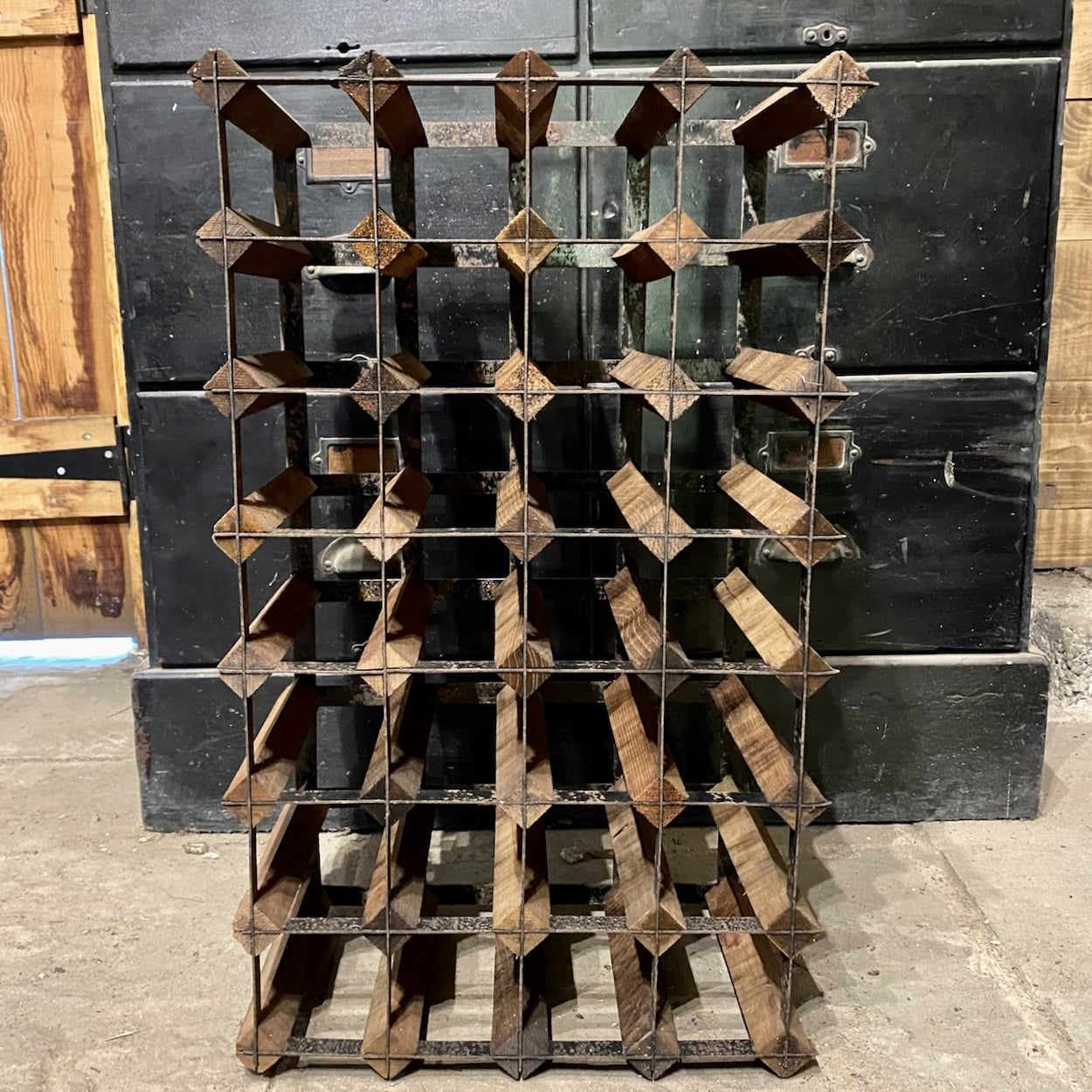 Vintage Rustic Wine Rack 6
