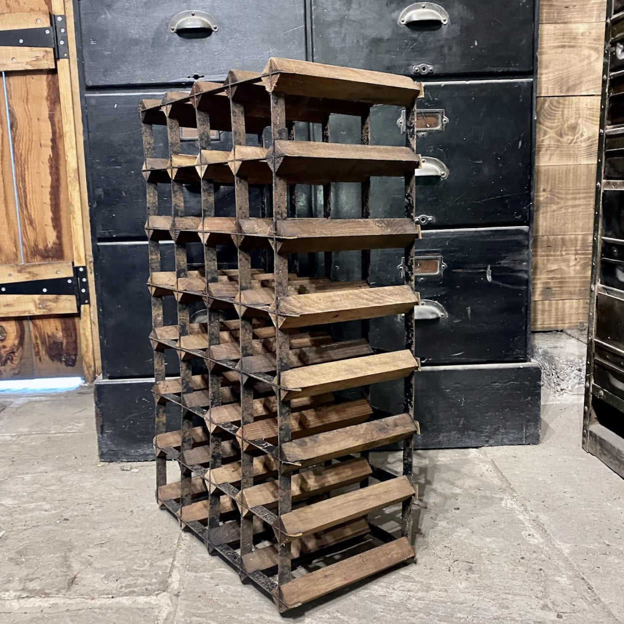 Vintage Rustic Wine Rack 6