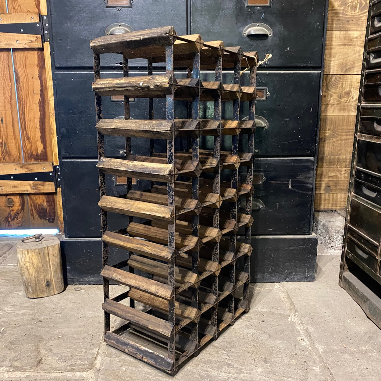Vintage Rustic Wine Rack 7