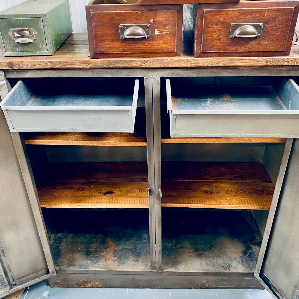 Industrial Metal Cupboard