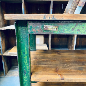 Green Industrial Shelving Unit