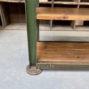 Green Industrial Shelving Unit
