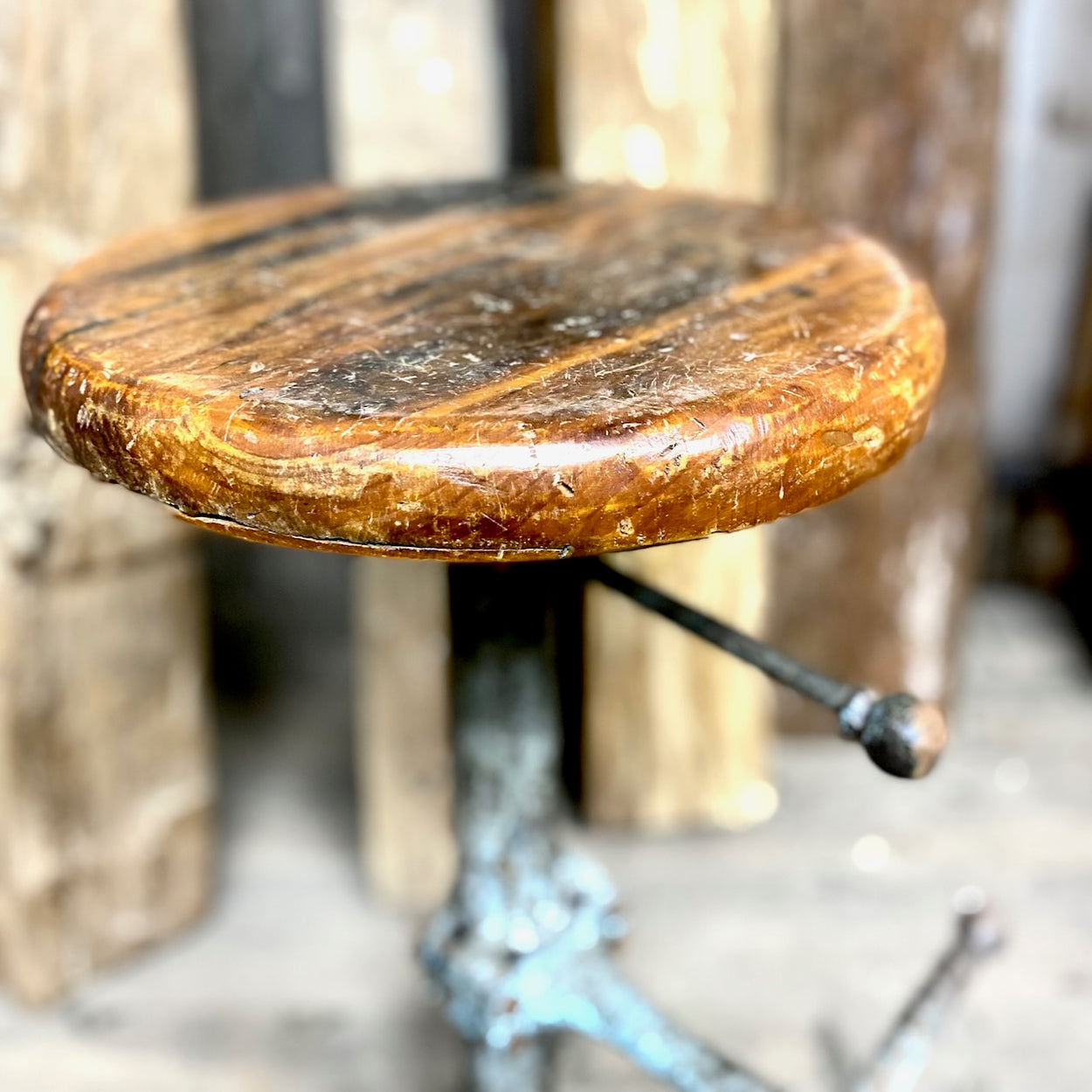 Vintage Cast Iron Stool — Lawson's Yard
