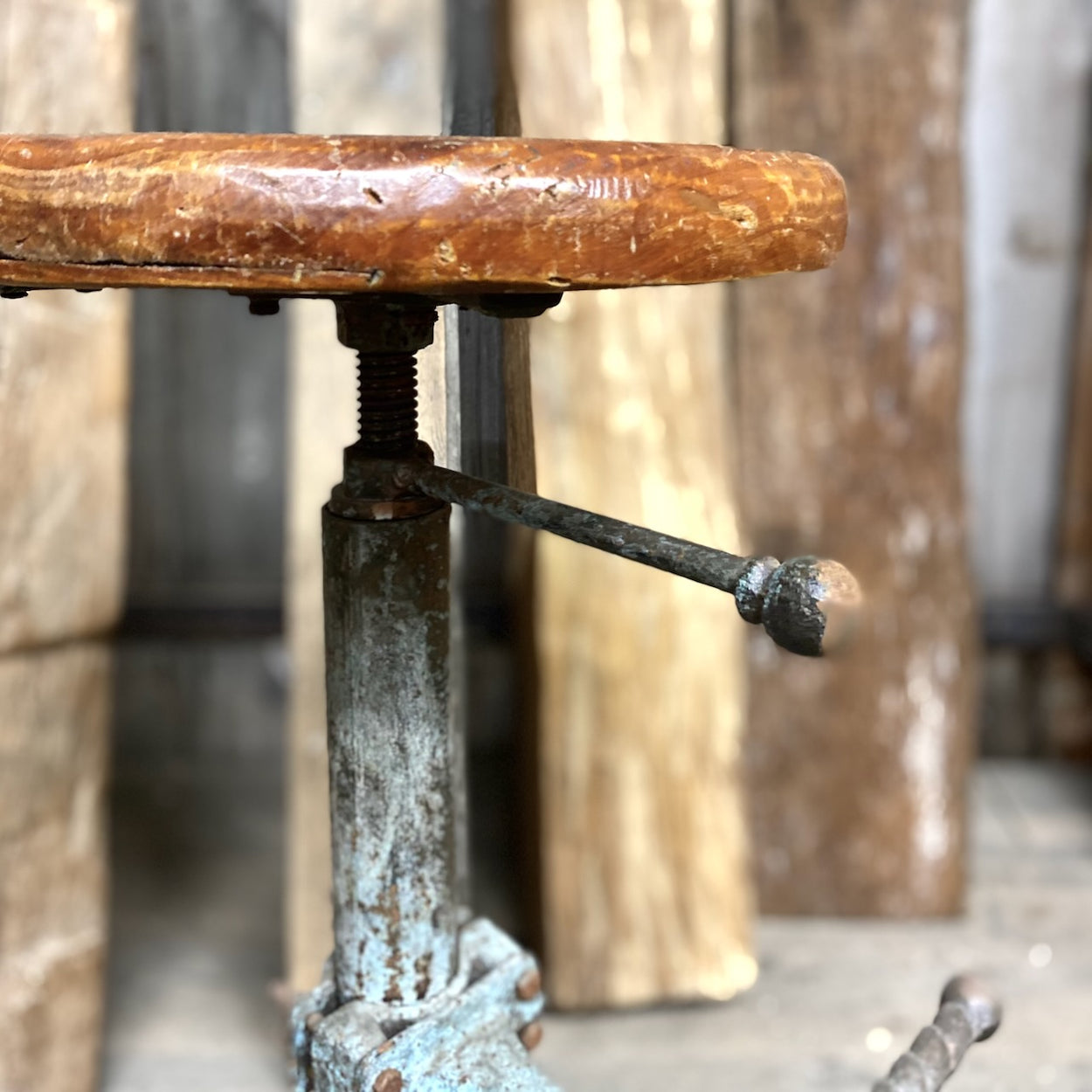 Vintage Cast Iron Stool — Lawson's Yard